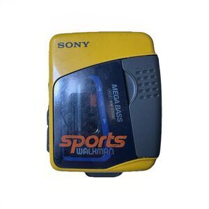 Sony Sports Walkman WM-FS392 Yellow Mega Bass Auto Reverse Tested Working